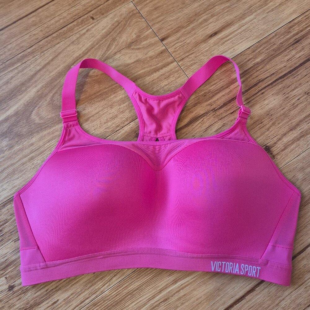 Victoria Secret Sport Fuchsia Pink Sports Bra Size 38C